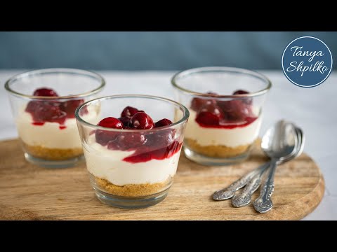 Видео: Легкий Творожный Десерт Без Выпечки | Мини Чизкейк | No Bake Mini Cheesecakes | Tanya Shpilko