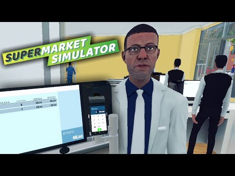 Видео: Мои сотрудники научились бегать | Supermarket Simulator # 53