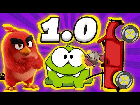 Видео: Как выглядели самые первые версии легендарных игр? Часть 1. Cut the rope 1.0, hill climb 1.0