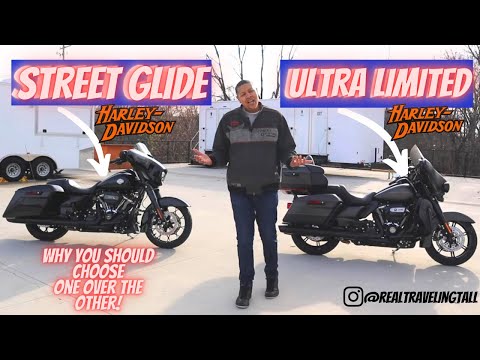 Видео: Harley-Davidson Street Glide против Ultra Limited! Почему стоит выбрать один мотоцикл, а не другой!