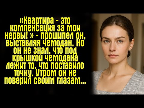 Видео: «Квартира — это компенсация за мои нервы! » — прошипел он, выставляя чемодан. Но он не знал, что....