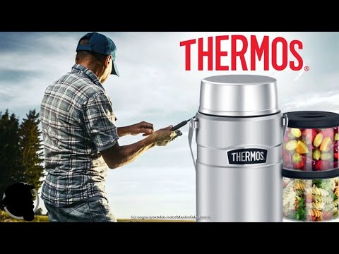Видео: Термос для еды THERMOS SK-3030 MS Big Boss 1.2л