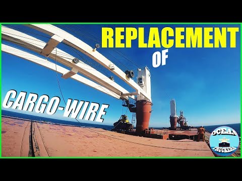 Видео: Кран. Замена грузового шкентеля / Crane. Replacement of cargo wire