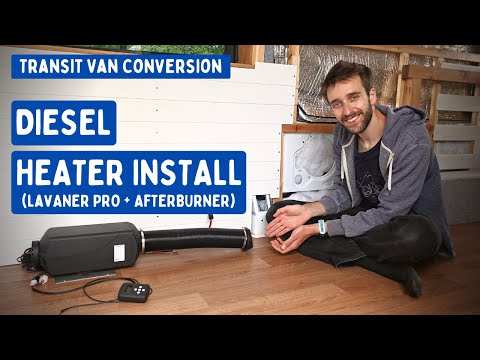 Видео: Установка китайского дизельного отопителя (Lavaner Pro + Afterburner) | Переоборудование транзитн...
