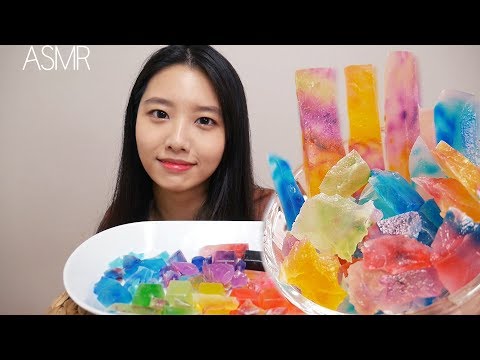 Видео: драгоценный камень Звук еды[Suna ASMR]kohakooto(jelly)