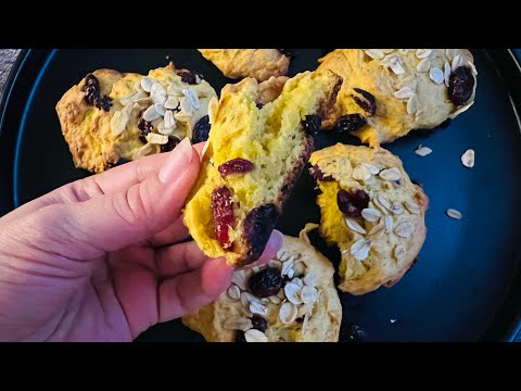 Видео: Дуже легке Гарбузове печиво з журавлиною 