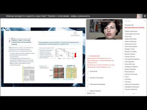 Видео: Вебинар про действие экзосом, их применение в косметологии!