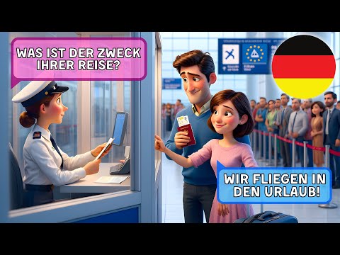 Видео: Давайте учить немецкий язык | 10 простых диалогов для новичков в аэропорту | А1-А2