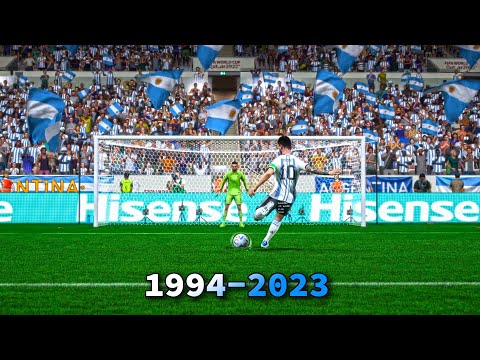 Видео: Пенальти из FIFA с 1994 по 2023 год
