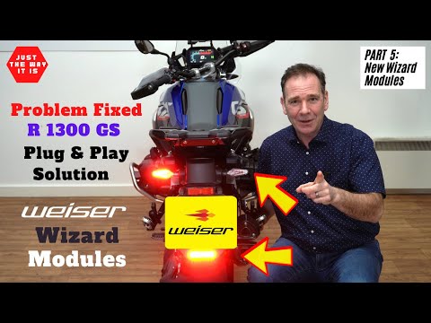Видео: Модуль BMW R1300GS Weiser-Technik Wizard добавляет задний фонарь/стоп-сигнал на F900GS, S1000XR/R/RR