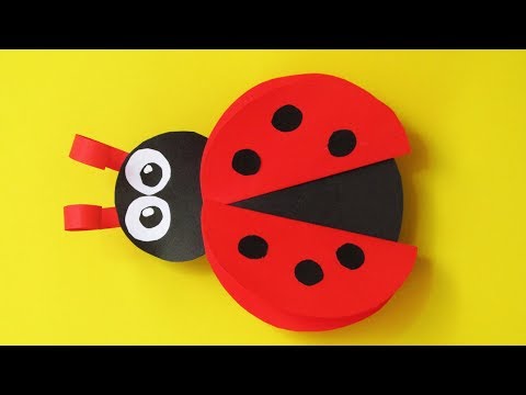 Видео: БОЖЬЯ КОРОВКА - Легкая  Поделка из  Бумаги для Детей