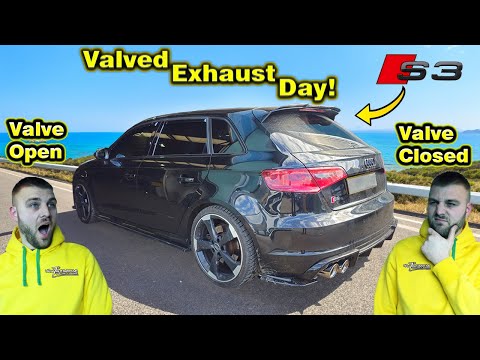 Видео: SAVAGE 400BHP Audi S3 8V Получите потрясающую кастомную выхлопную систему с клапанами!