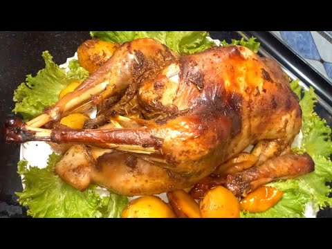 Видео: Indyuk (Kurka)Pishirish😋!Duxovkada BUTUNLIGICHA/Сочная ИНДЕЙКА в духовке Запеченная целиком