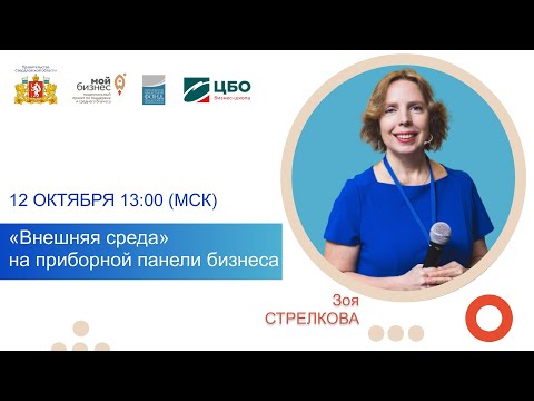 Видео: Мастер-класс Зои Стрелковой Внешняя среда на приборной панели бизнеса