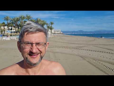 Видео: Бенальмадена - Торремолинос, прогулка по побережью. Провинция Малага. Испания. 9 января 2025 года