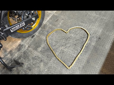 Видео: Замена цепи на Royal Enfield Himalayan 450