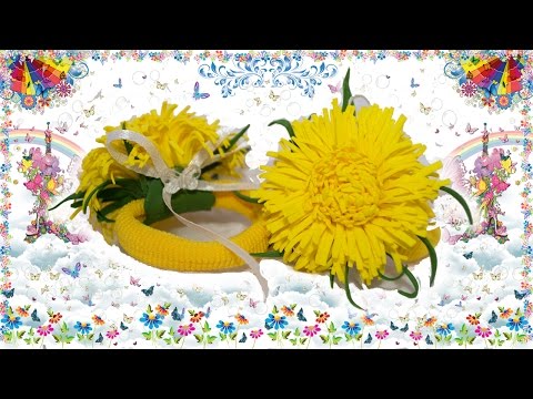 Видео: DIY / Резиночки - одуванчики - мастер класс