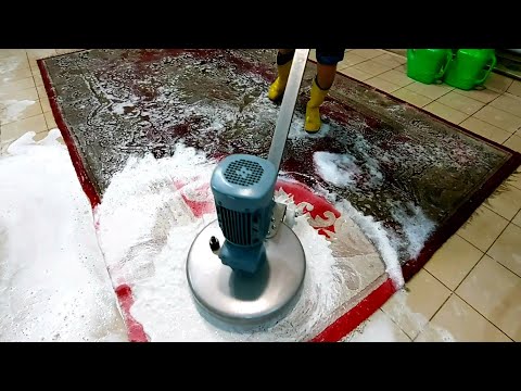 Видео: Полное видео стирки 20-летнего ковра из Китая / Full video of 20 year old rug washing from China