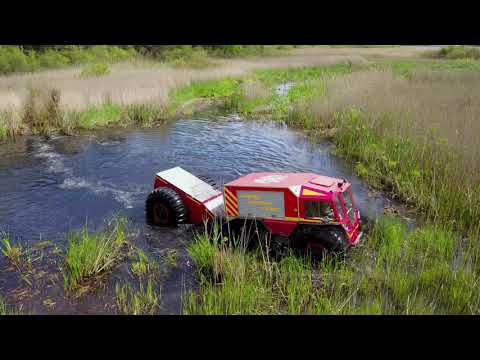 Видео: Пожарный вездеход SHERP с прицепом