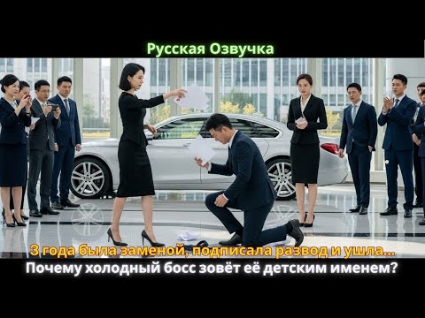 Видео: 3 года была заменой, подписала развод и ушла... Почему холодный босс зовёт её детским именем?