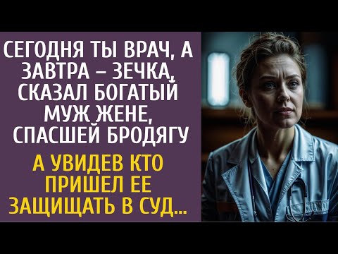 Видео: Сегодня ты врач, а завтра – зечка, сказал бизнесмен жене, спасшей бродягу… А увидев кто пришел в суд