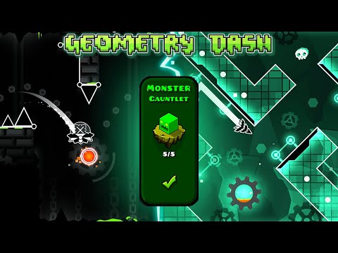 Видео: САМЫЙ СТРАШНЫЙ ГАУНТЛЕТ!!! (Прохождение Monster Gauntlet)! ► Geometry Dash #67