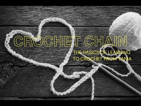 Видео: Crochet chain. Crochet for beginners. Lesson 1. Ланцюжок повітряних петель. Урок 1.