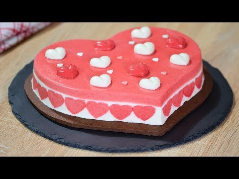 Видео: Муссовый Торт " Розовое Сердце"