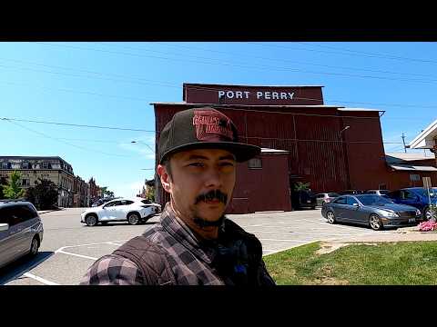 Видео: На Харлее в Port Perry, Онтарио | Cruise On a Harley-Davidson motovlog