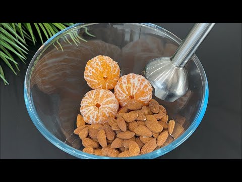 Видео: Взбейте мандарины с миндалём! 🍊 Результат вас поразит! 😍