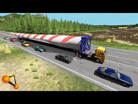 Видео: НЕГАБАРИТНЫЙ ГРУЗ! ТОЛЬКО ПРОФИ МОГУТ ТАКОЕ ПЕРЕВОЗИТЬ | BeamNG.drive