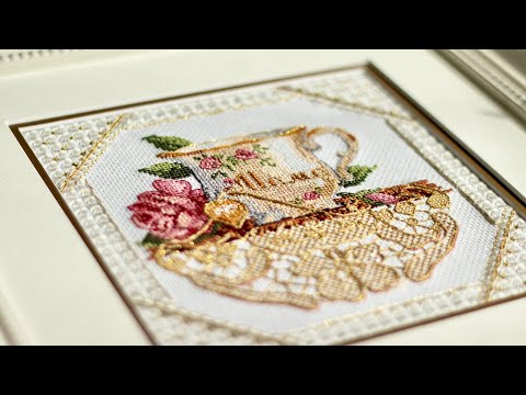 Видео: МАМИНА ЧАШКА: процесс и результат работы | Вышивка крестом одного процесса, Дименшенс
