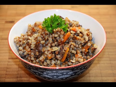 Видео: Гречневая Каша с Куриными Сердечками в Мультиварке Скороварке Redmond RMC P350
