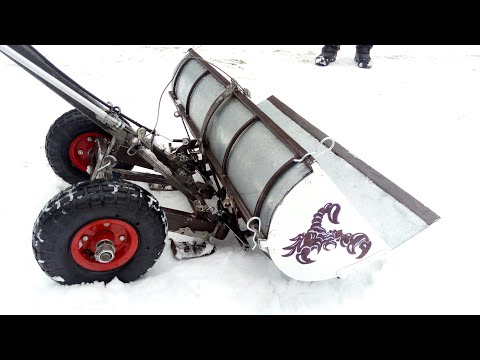 Видео: скрепер- тележка-отвал-самосвал ,,Скорпиоша"...обзор конструкции
