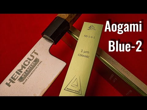 Видео: Знакомство с Nano Hone абразивом. Кухонный нож Heimcut Aogami Blu2, Zag Max, Tsprof