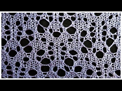 Видео: ЭКСКЛЮЗИВ!!НЕРЕГУЛЯРНЫЙ АЖУР СПИЦАМИ.ТАКОГО НЕ БУДЕТ НИ У КОГО!!ажурный узор спицами. летнее вязание