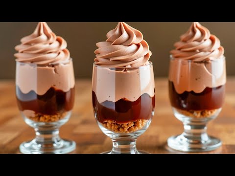 Видео: Рецепт шоколадного мусса за 5 минут! Это так вкусно, что я готовлю его каждый день!
