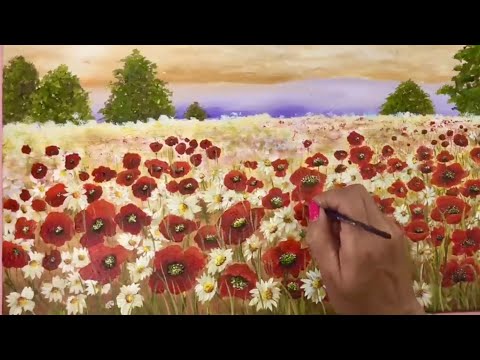Видео: Легкая живопись для начинающих / Секрет весенней живописи
