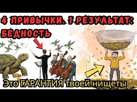 Видео: 4 ПРИВЫЧКИ, КОТОРЫЕ ОСТАВЯТ ТЕБЯ БЕДНЫМ НА ВСЮ ЖИЗНЬ (будь глупцом и проигнорируй это)