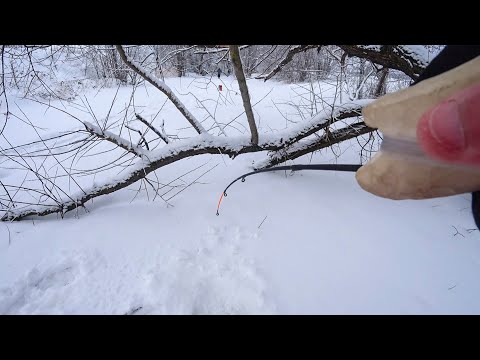 Видео: ТУТ такие УДАРЫ щуки на балансир, аж РУКА БОЛИТ. Рыбалка зимой в 2023