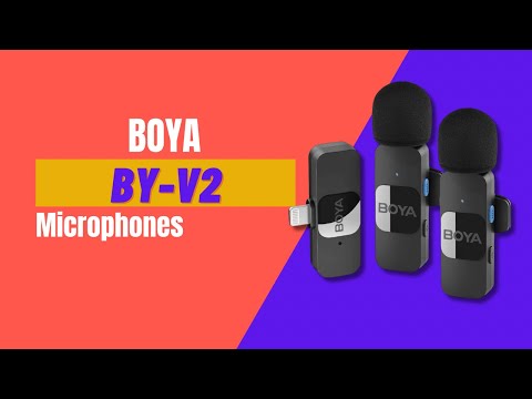 Видео: Boya BY-V2 беспроводные микрофоны