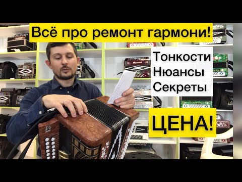 Видео: Сколько стоит ремонт гармони? Всё про ремонт гармони! Тонкости, секреты, ЦЕНА 8-908-182-55-53 Артем