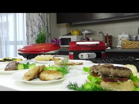 Видео: Семь блюд на гриле. Обзор электро грилей GF-040 и GF-070