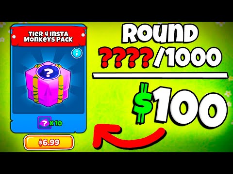 Видео: Насколько далеко нам могут продвинуться пакеты INSTA PACKS стоимостью 100 долларов в BTD 6?