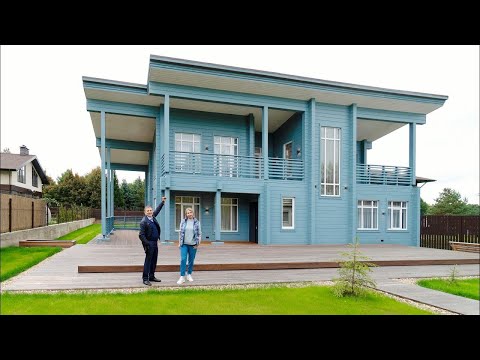 Видео: Новый дом из клееного бруса с продуманным функционалом, готов для проживания. Верховье. Москва
