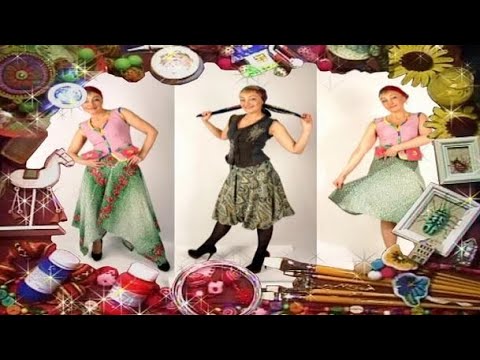 Видео: Шьем клешёную юбку без выкройки на треугольных кокетках. Мастер класс. Татьяна Лазарева