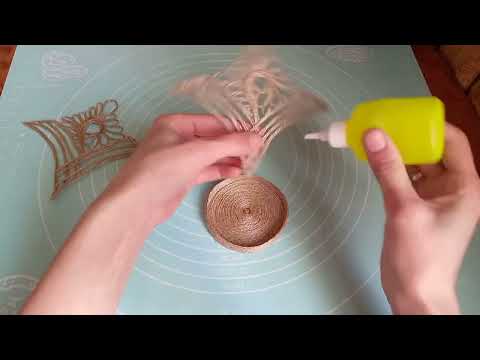 Видео: Салфетница в технике ДЖУТОВАЯ ФИЛИГРАНЬ