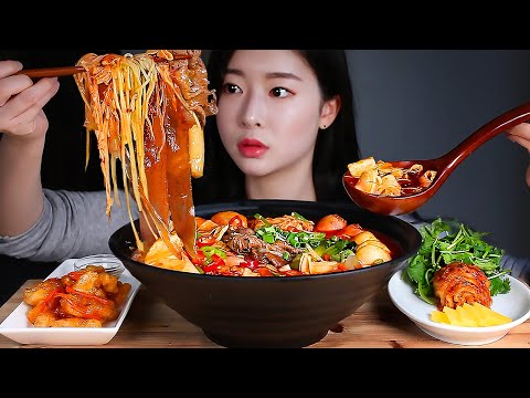 Видео: ASMR Пряный горячий горшок 🔥Кисло-сладком свинины Malatang MUKBANG EATING SHOW