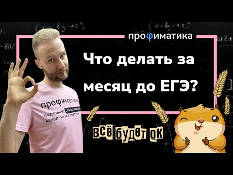 Видео: Что делать за месяц до ЕГЭ?