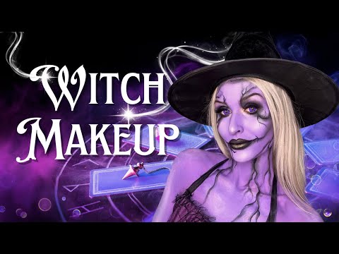 Видео: Урок макияжа фиолетовой ведьмы
